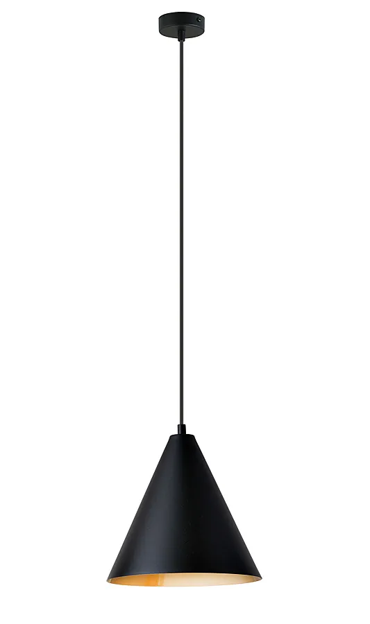 Czarno Z Ota Lampa Wisz Ca W Stylu Loft D Umox Edinos Pl