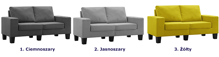 Produkt Ponadczasowa dwuosobowa jasnoszara sofa - Lurra 2Q