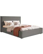Dwuosobowe łóżko z pojemnikiem 140x200 Eger 3X - 36 kolorów w sklepie Edinos.pl