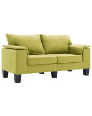 2-osobowa zielona sofa z podłokietnikami - Ekilore 2Q w sklepie Edinos.pl
