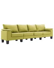 Czteroosobowa ekskluzywna zielona sofa - Ekilore 4Q w sklepie Edinos.pl