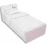 Biało-lawendowe łóżko dziecięce 90x200 Peny 9X- 2 kolory