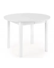 Okrągły biały stół rozkładany - Ewilton w sklepie Edinos.pl