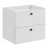 Wisząca biała szafka pod umywalkę z szufladami - Mantis 3X 60cm