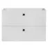 Biała wisząca szafka pod umywalkę z szufladami - Mantis 3X 80 cm