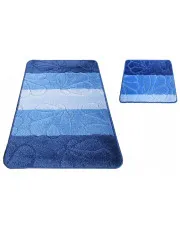Zestaw niebieskich dywaników łazienkowych - Visto 3X w sklepie Edinos.pl