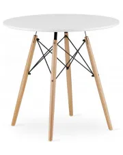 Biały nowoczesny stół do kuchni w stylu skandynawskim - Emodi 4X w sklepie Edinos.pl