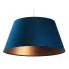 Granatowa lampa wisząca dzwon glamour - S406-Ohra