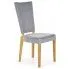 Zdjęcie produktu Tapicerowane krzesło drewniane popiel + dąb miodowy - Amols.