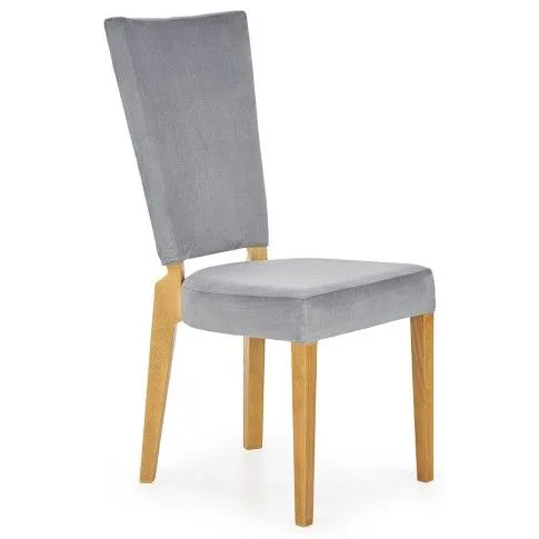 Zdjęcie produktu Tapicerowane krzesło drewniane popiel + dąb miodowy - Amols.