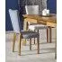 Szczegółowe zdjęcie nr 5 produktu Tapicerowane krzesło drewniane popiel + dąb miodowy - Amols