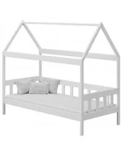 Białe sosnowe łóżko domek dla dziecka - Dada 3X 180x80 cm w sklepie Edinos.pl