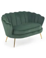 Zielona tapicerowana sofa glamour - Vimero 4X w sklepie Edinos.pl