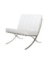 Designerski biały fotel wypoczynkowy - Vilis w sklepie Edinos.pl