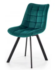 Turkusowe pikowane krzesło nowoczesne - Winston w sklepie Edinos.pl