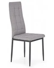 Popielate metalowe krzesło pikowane - Erfan w sklepie Edinos.pl