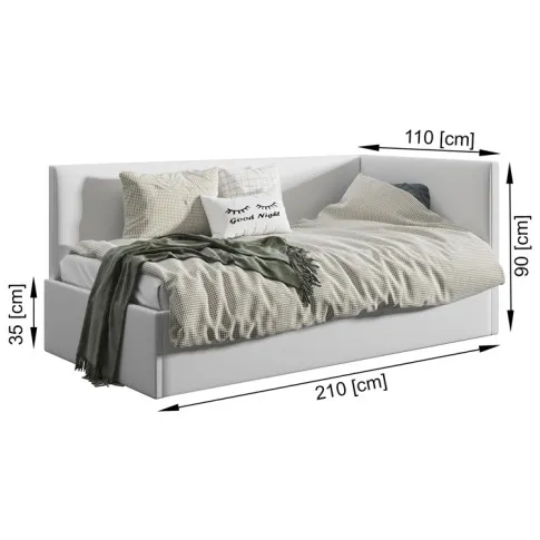Wymiary łóżka 100x200 Barnet 4X