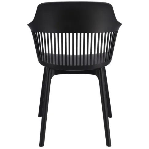 czarne krzesło z podłokietnikami w stylu nowoczesnym Sazo 4X