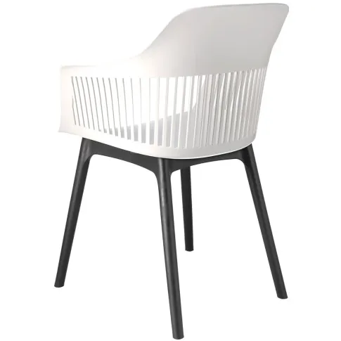 białe ażurowe krzesło Sazo 4X