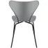 szare krzesło metalowe do minimalistycznej jadalni Bico