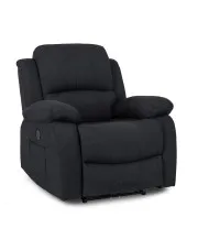 Czarny wypoczynkowy fotel do masażu - Tryton 4X w sklepie Edinos.pl
