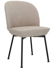 Jasnoszare krzesło do kuchni tapicerowane nowoczesne - Zico 3X w sklepie Edinos.pl