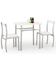 Stół do kuchni z krzesłami Twiner - biały w sklepie Edinos.pl