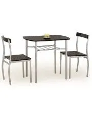 Stół do kuchni z krzesłami Twiner - wenge w sklepie Edinos.pl
