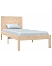 Pojedyncze łóżko z naturalnej sosny 90x200 - Gunar 3X w sklepie Edinos.pl