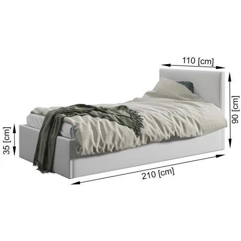 wymiary łóżka 100x200 Barnet 6X