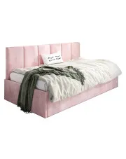 Różowe młodzieżowe łóżko sofa Barnet 7X - 3 rozmiary w sklepie Edinos.pl
