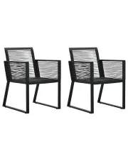 Zestaw dwóch minimalistycznych krzeseł do ogrodu - Gondor w sklepie Edinos.pl