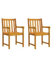 Krzesła ogrodowe z litego drewna akacjowego - Lofar w sklepie Edinos.pl