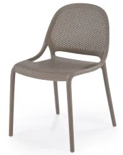 Nowoczesne sztaplowane krzesło khaki - Olav 3X w sklepie Edinos.pl