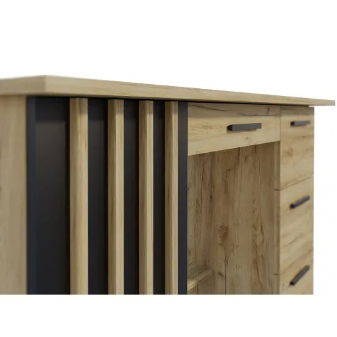 Loftowe biurko z lamelami Tufero