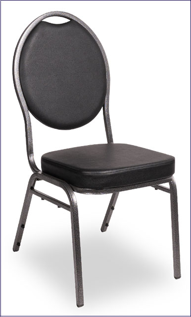 Czarne krzesło sztaplowane do sali konferencyjnej ekoskóra Pogos 5X