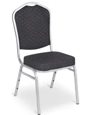 Czarne krzesło bankietowe sztaplowane - Evio 3X w sklepie Edinos.pl