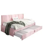 Różowa sofa młodzieżowa z oparciem Sorento 6X - 3 rozmiary w sklepie Edinos.pl