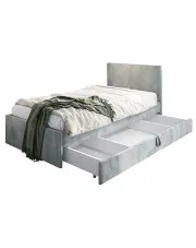 Popielate łóżko młodzieżowe Sorento 8X - 3 rozmiary w sklepie Edinos.pl