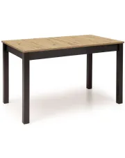 Rozkładany stół prostokątny dąb artisan + czarny - Orit w sklepie Edinos.pl