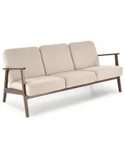 Beżowa trzyosobowa sofa do salonu w stylu vintage - Conti 5X w sklepie Edinos.pl