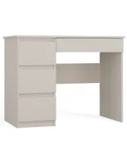Minimalistyczne biurko z szufladami kaszmir - Oraso 2X w sklepie Edinos.pl
