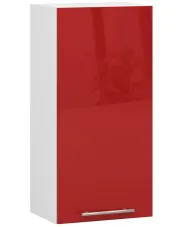 Czerwona wisząca szafka kuchenna z półkami - Cortez 16X w sklepie Edinos.pl