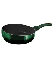 Aluminiowy wok w zielonym metalicznym kolorze 26cm - Hurgen 11X w sklepie Edinos.pl