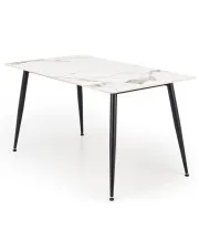 Stół z blatem biały marmur 140x80 - Brava 4X w sklepie Edinos.pl