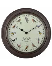 Zegar z dźwiękami ptaków 30 cm - Trosso w sklepie Edinos.pl