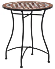 Okrągły stolik bistro z ceramicznym blatem - Ulefok 3X w sklepie Edinos.pl