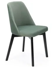 Zielone drewniane krzesło kubełkowe - Crogia 3X w sklepie Edinos.pl
