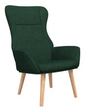 Ciemnozielony fotel wypoczynkowy do salonu- Derpox w sklepie Edinos.pl