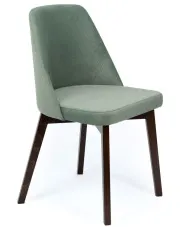 Zielone krzesło kubełkowe welurowe brąz - Crogia 5X w sklepie Edinos.pl